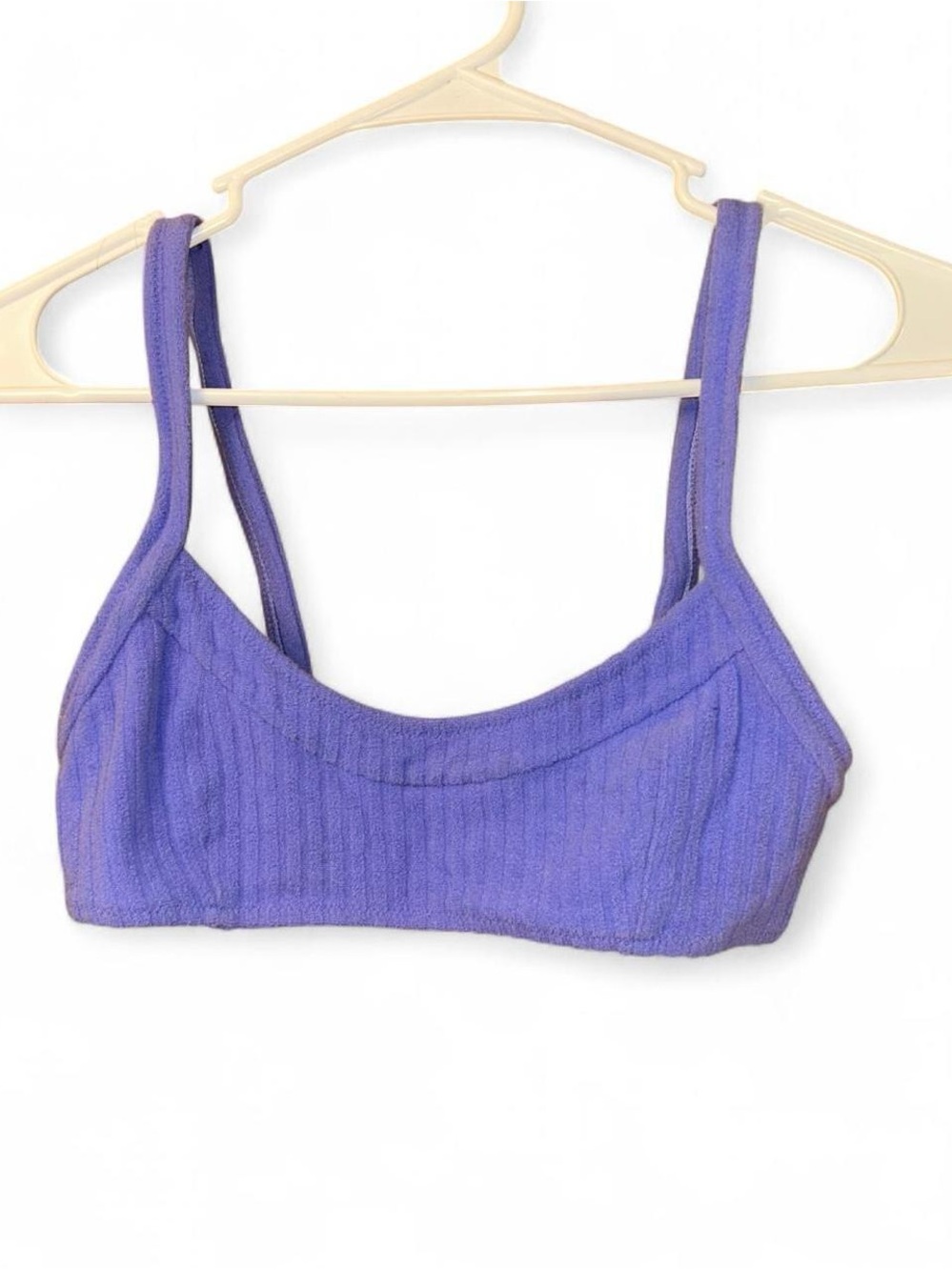 Pull&Bear Lilac Ribbed Bralette
